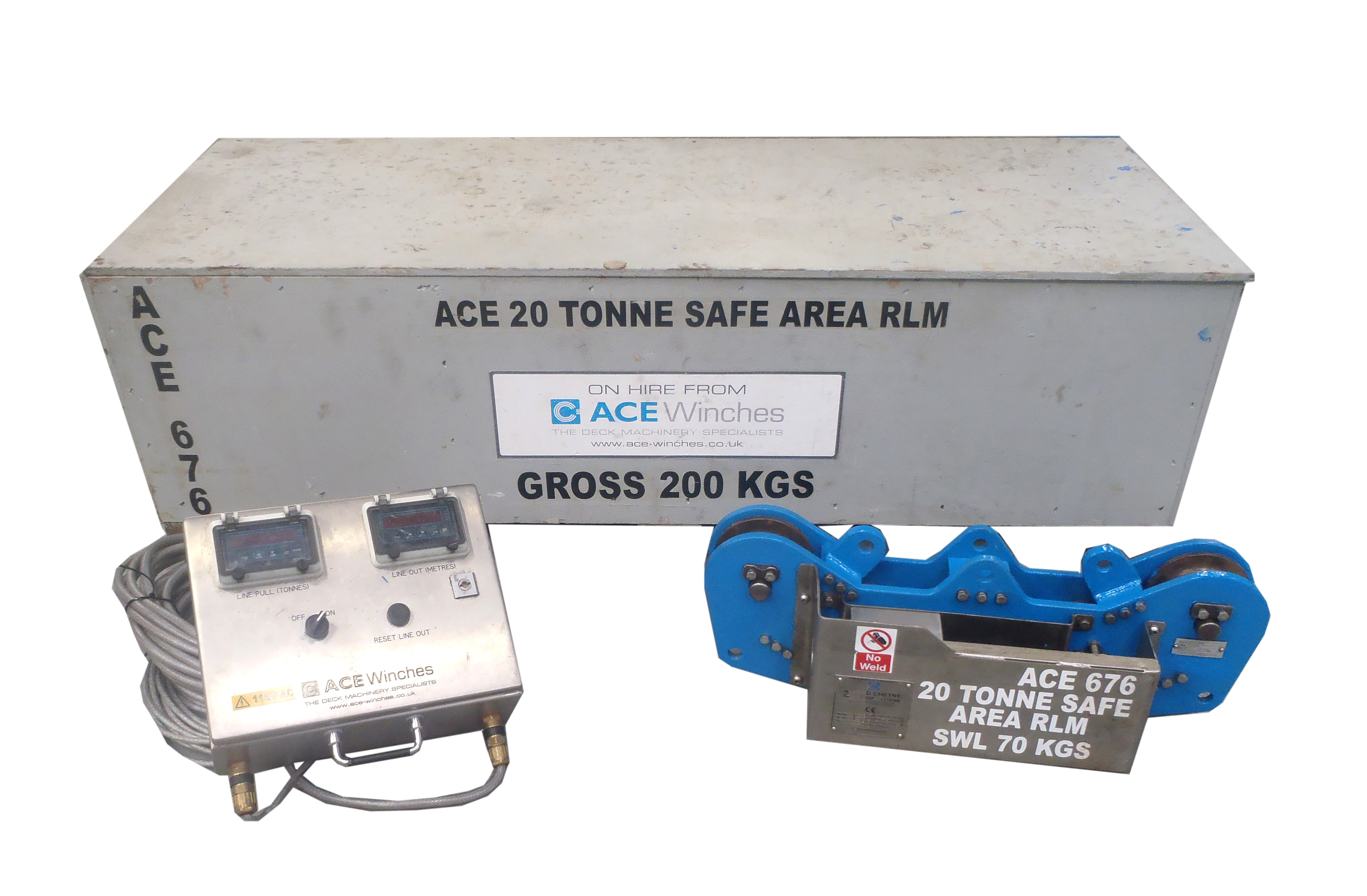 ACE 20 Tonne SWL Safe Area Running Line Monitor