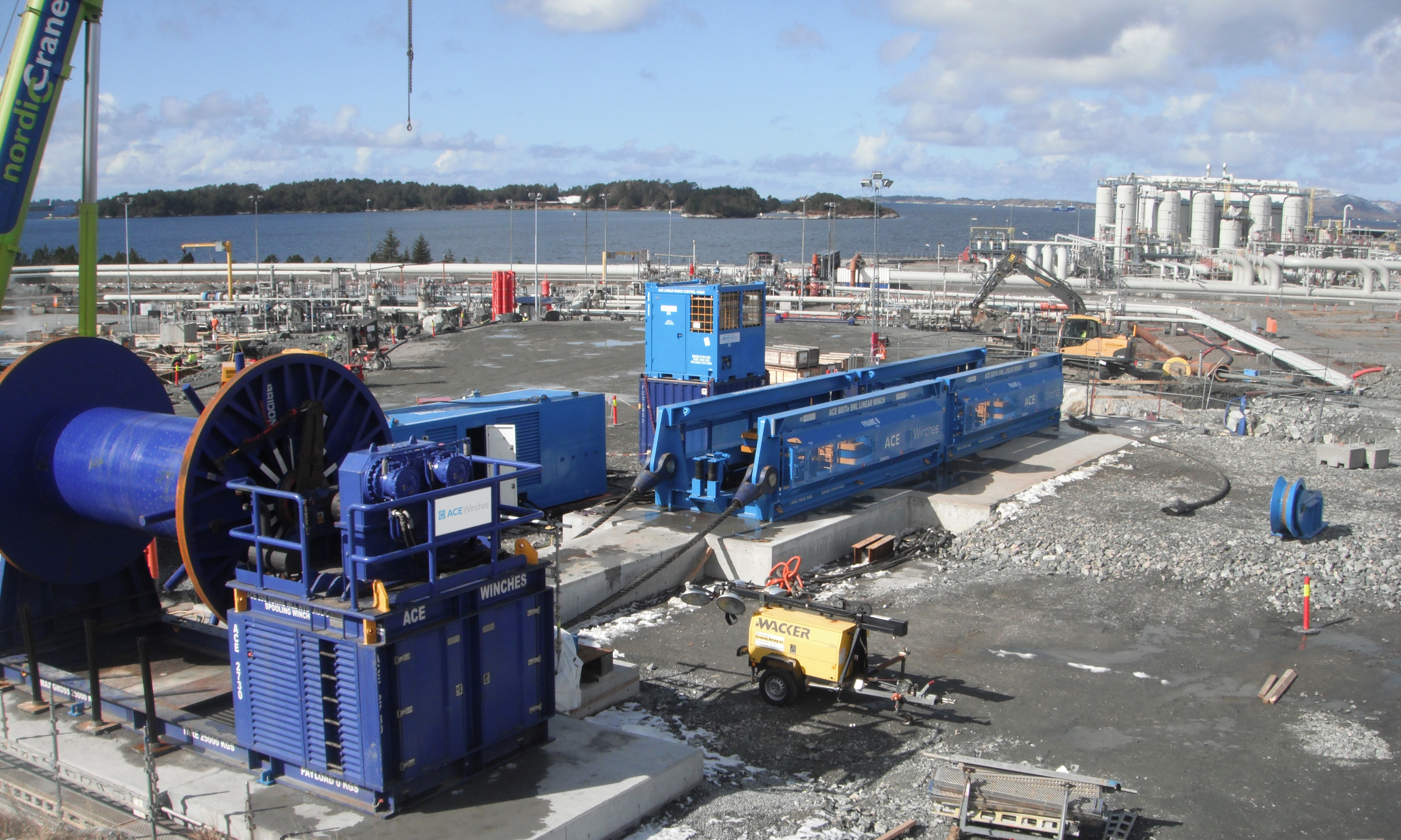 800te and 100te Linear Winch Packages for Johan Sverdrup Project